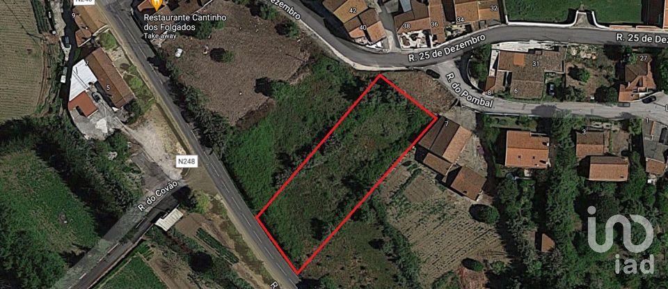 Terreno em Santo Quintino de 1 480 m²