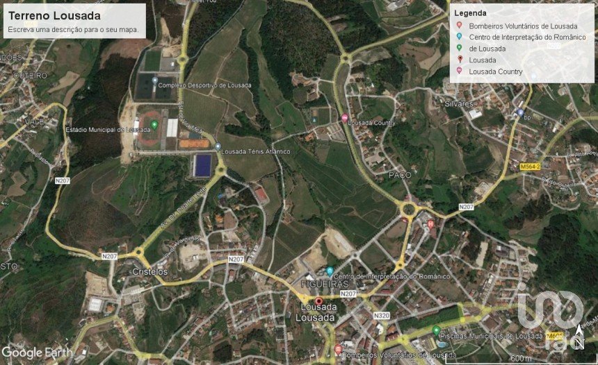 Terreno em Cristelos, Boim e Ordem de 4 763 m²