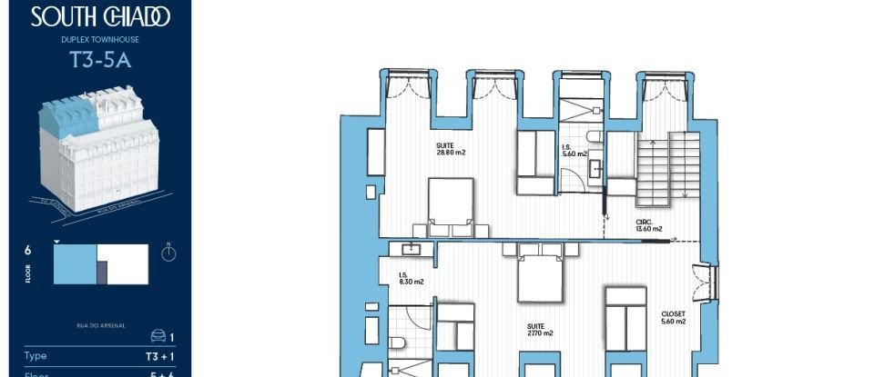 Apartment T3 in Misericórdia of 333 m²