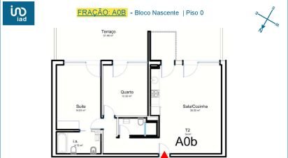 Apartment T2 in Ílhavo (São Salvador) of 68 m²