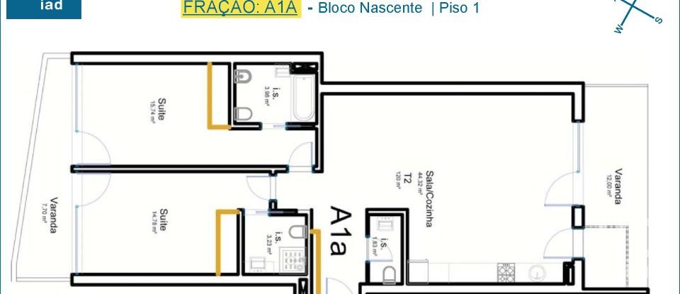 Apartment T2 in Ílhavo (São Salvador) of 94 m²