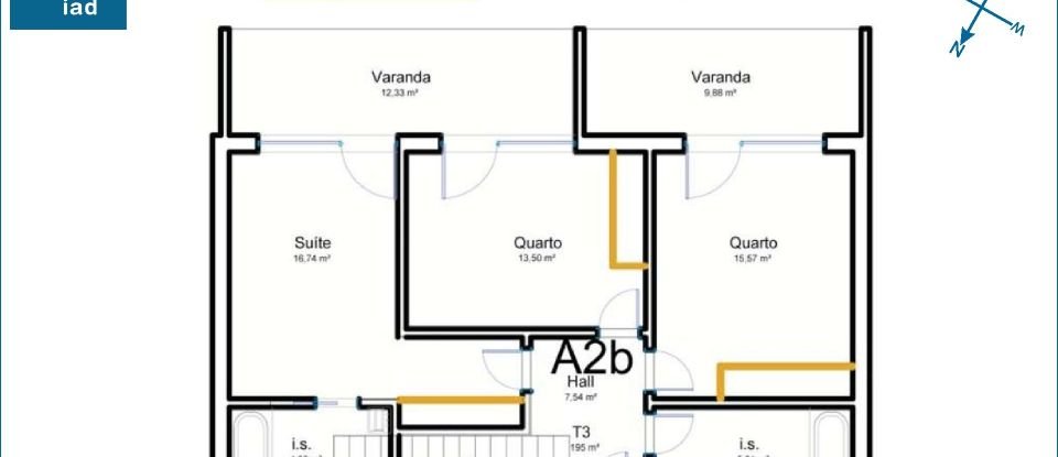 Appartement T3 à Ílhavo (São Salvador) de 176 m²