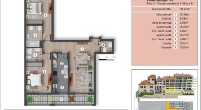 Apartment T2 in Funchal (Sé) of 98 m²