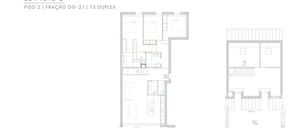 Apartamento T3 em Apúlia e Fão de 203 m²