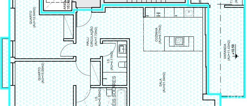 Apartment T2 in Almancil of 92 m²