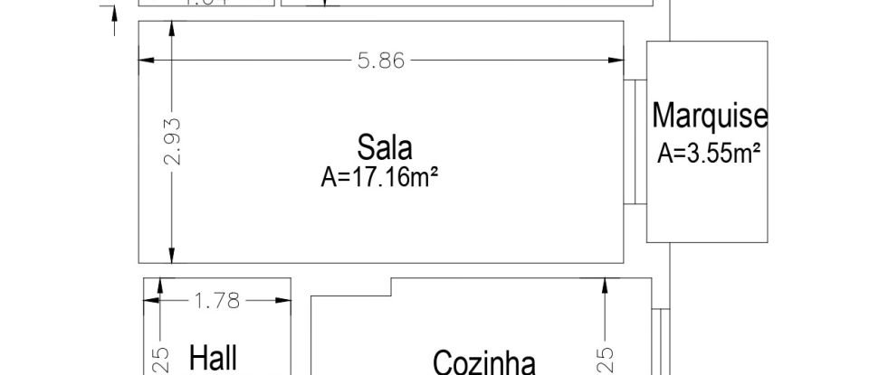 Apartment T1 in Águas Livres of 53 m²