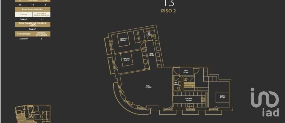 Apartment T3 in Arroios of 144 m²