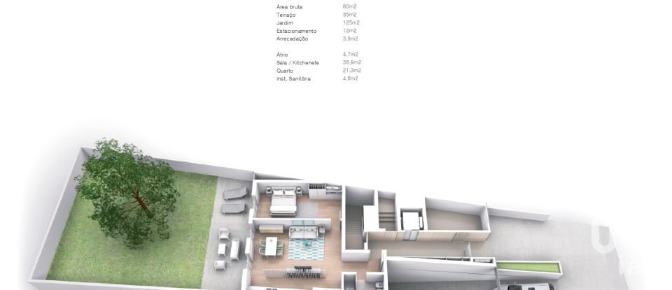 Apartment T1 in Ramalde of 84 m²