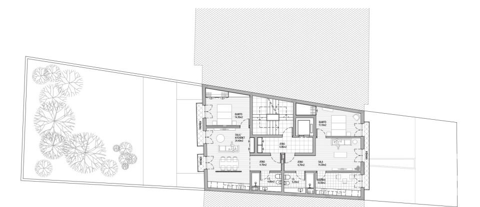 Appartement T1 à Ramalde de 62 m²