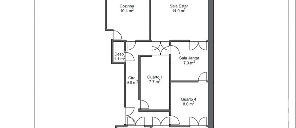 Appartement T5 à São Vicente de 92 m²