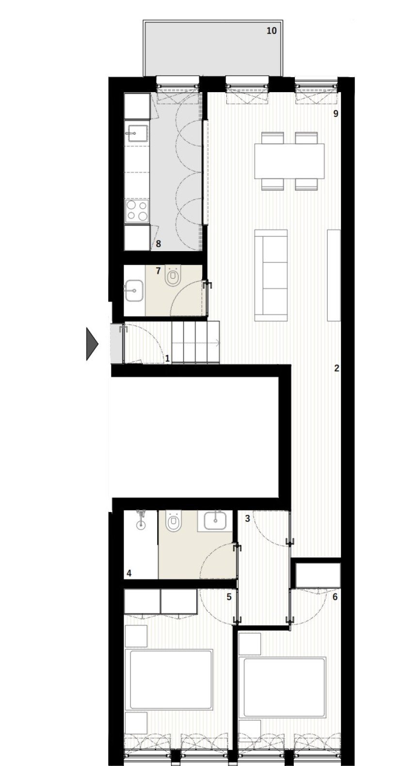 Apartment T2 in Cedofeita, Santo Ildefonso, Sé, Miragaia, São Nicolau e Vitória of 80 m²