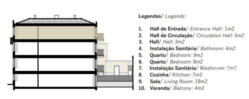 Appartement T2 à Cedofeita, Santo Ildefonso, Sé, Miragaia, São Nicolau e Vitória de 80 m²