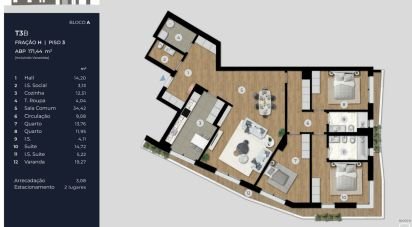 Apartamento T2 em Ramalde de 152 m²