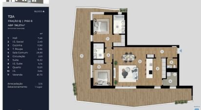 Apartment T2 in Ramalde of 114 m²