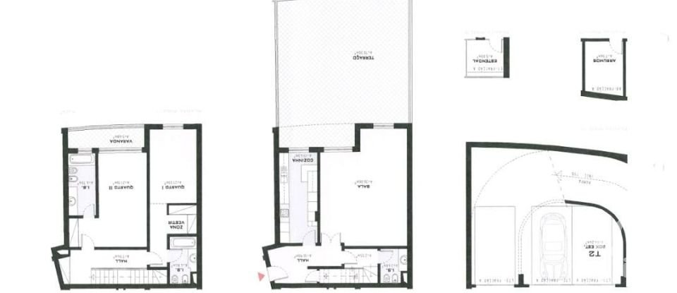 Duplex T2 à Algés, Linda-a-Velha e Cruz Quebrada-Dafundo de 239 m²