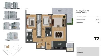 Appartement T2 à São Martinho de 119 m²