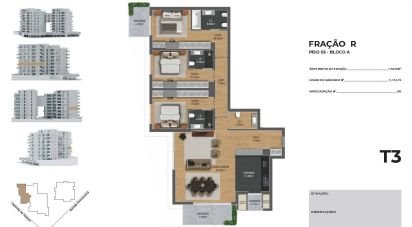 Apartment T3 in São Martinho of 154 m²