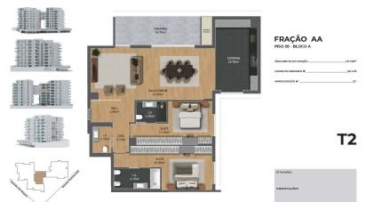 Appartement T2 à São Martinho de 143 m²