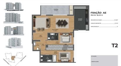 Appartement T2 à São Martinho de 143 m²