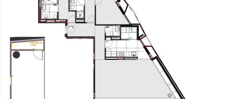Apartment T3 in Paranhos of 106 m²
