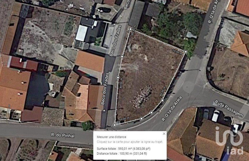 Terrain à bâtir à Vieira de Leiria de 593 m²