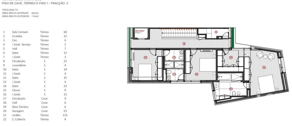 Moradia T4 em Aldoar, Foz Do Douro E Nevogilde de 353 m²