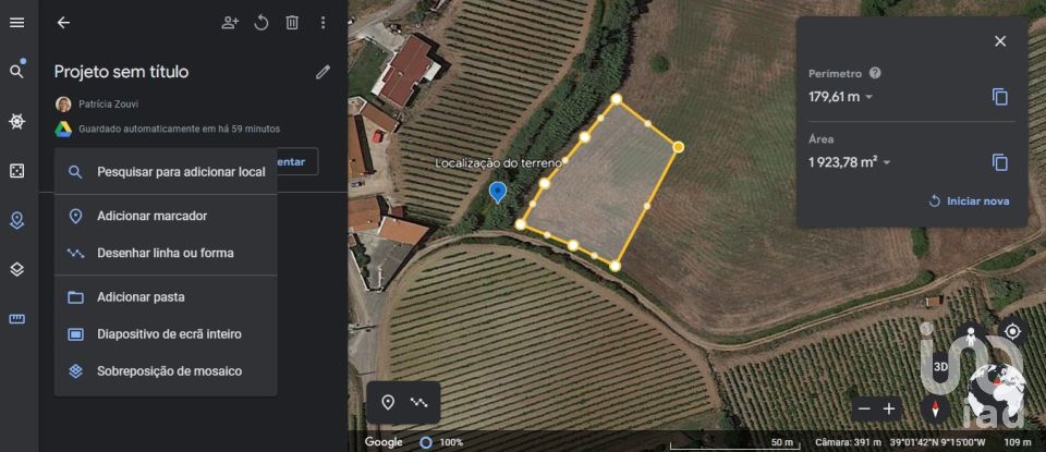 Terreno em Turcifal de 1 982 m²