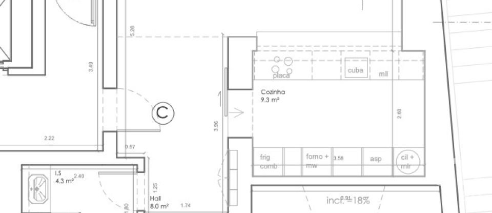 Appartement T1 à Estrela de 147 m²