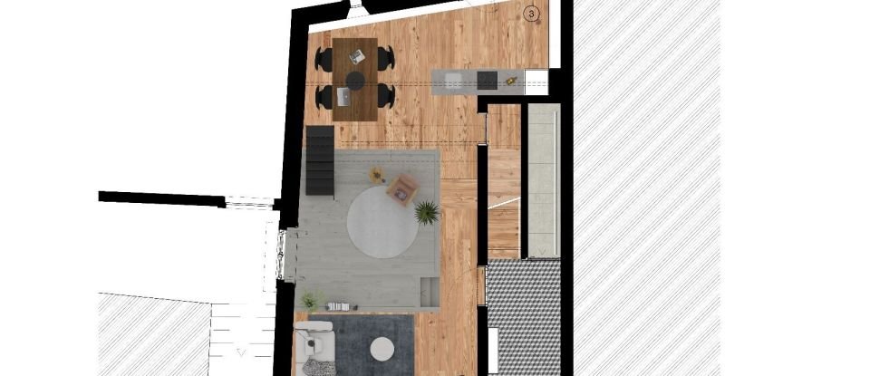 Apartment T2 in Cedofeita, Santo Ildefonso, Sé, Miragaia, São Nicolau e Vitória of 118 m²