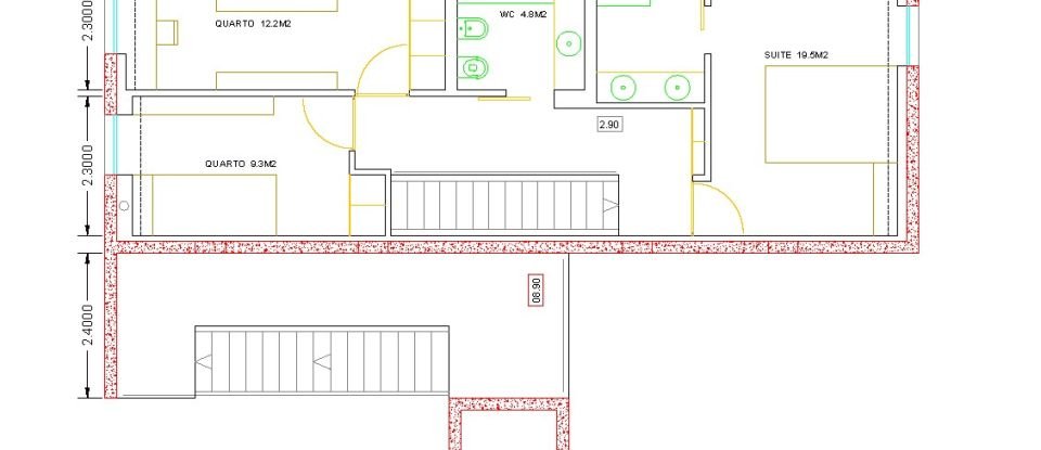 Apartamento T3 em Esposende, Marinhas e Gandra de 206 m²