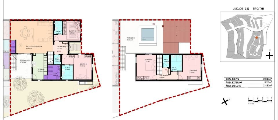 Casa / Villa T4 em Carvalhal de 208 m²