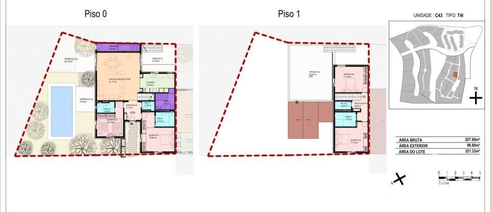 Casa / Villa T4 em Carvalhal de 207 m²