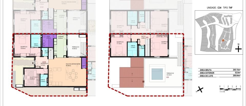 Casa / Villa T4 em Carvalhal de 205 m²