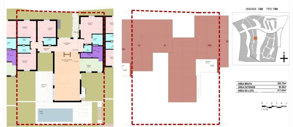 Casa / Villa T4 em Carvalhal de 202 m²