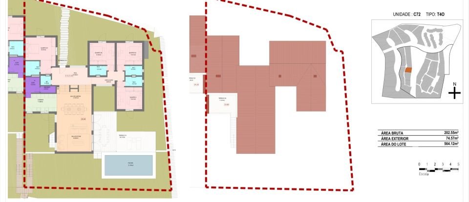 Casa / Villa T4 em Carvalhal de 202 m²