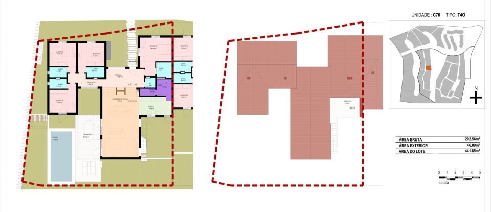 Maison T4 à Carvalhal de 202 m²