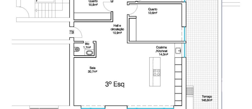 Appartement T3 à Ericeira de 341 m²