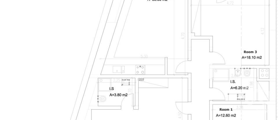 Appartement T3 à Arroios de 169 m²