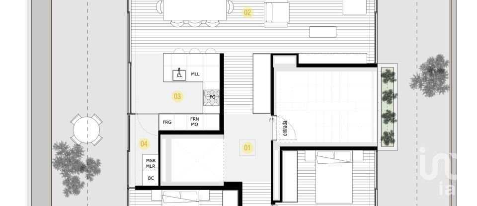 Appartement T3 à Canidelo de 109 m²