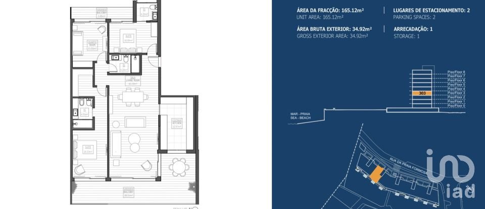 Apartment T3 in São Martinho of 165 m²