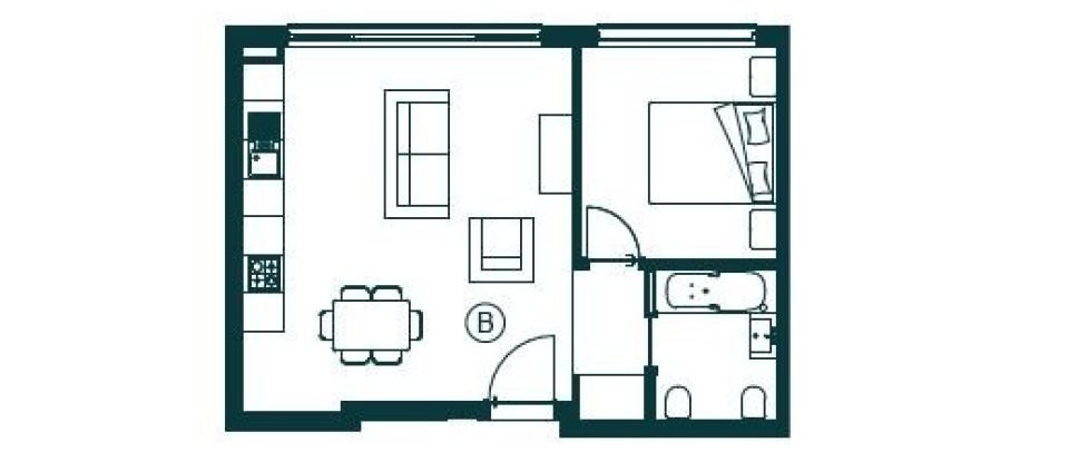 Apartamento T1 em Atouguia da Baleia de 46 m²