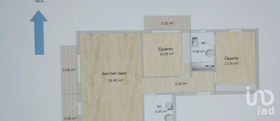 Appartement T2 à Quarteira de 90 m²