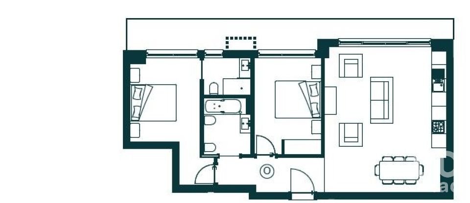 Apartamento T2 em Atouguia da Baleia de 74 m²