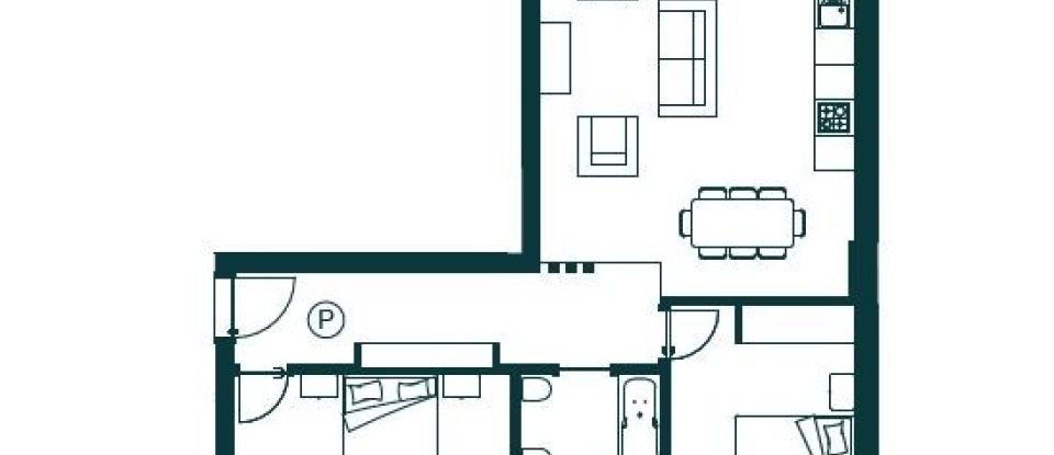 Apartamento T2 em Atouguia da Baleia de 81 m²