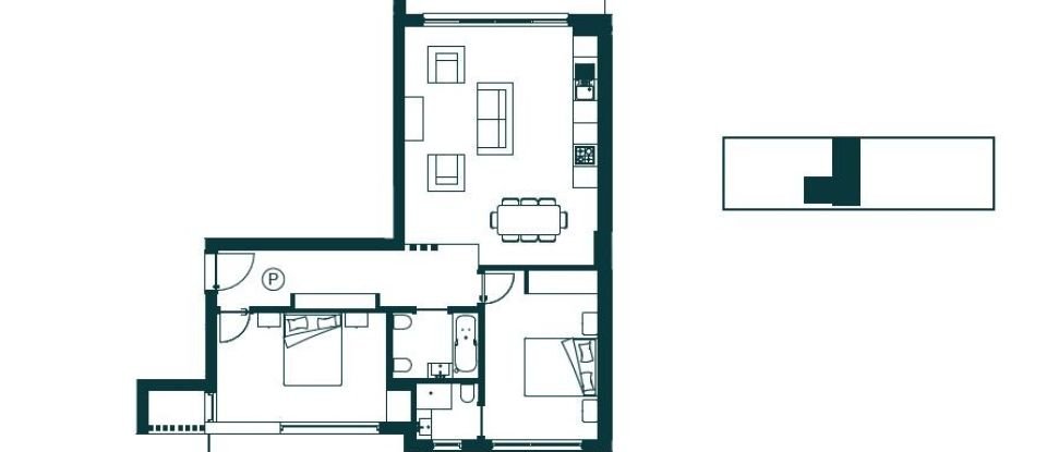 Appartement T2 à Atouguia da Baleia de 81 m²
