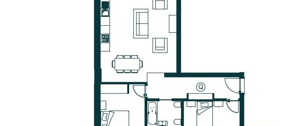 Apartamento T2 em Atouguia da Baleia de 80 m²