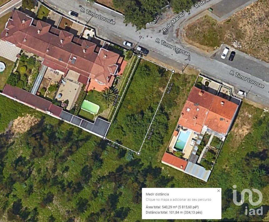 Terrain à bâtir à Válega de 540 m²