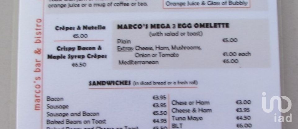 Bar-brasserie à Alvor de 56 m²