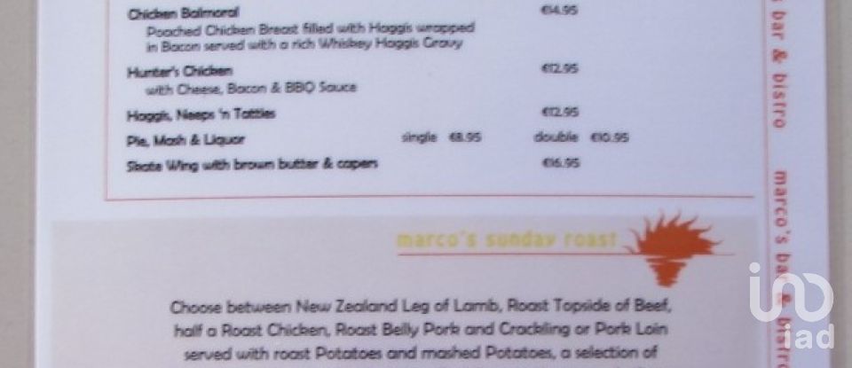 Bar-brasserie à Alvor de 56 m²