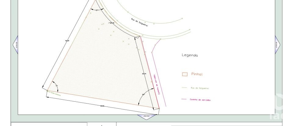 Terreno em Luzim e Vila Cova de 1 234 m²